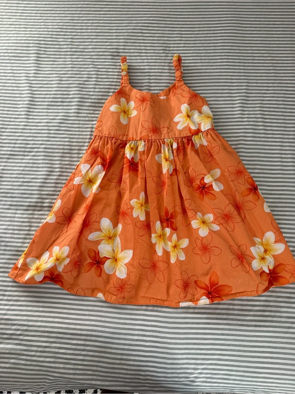 Vintage Pacific Legend Kids Orange Floral dress
